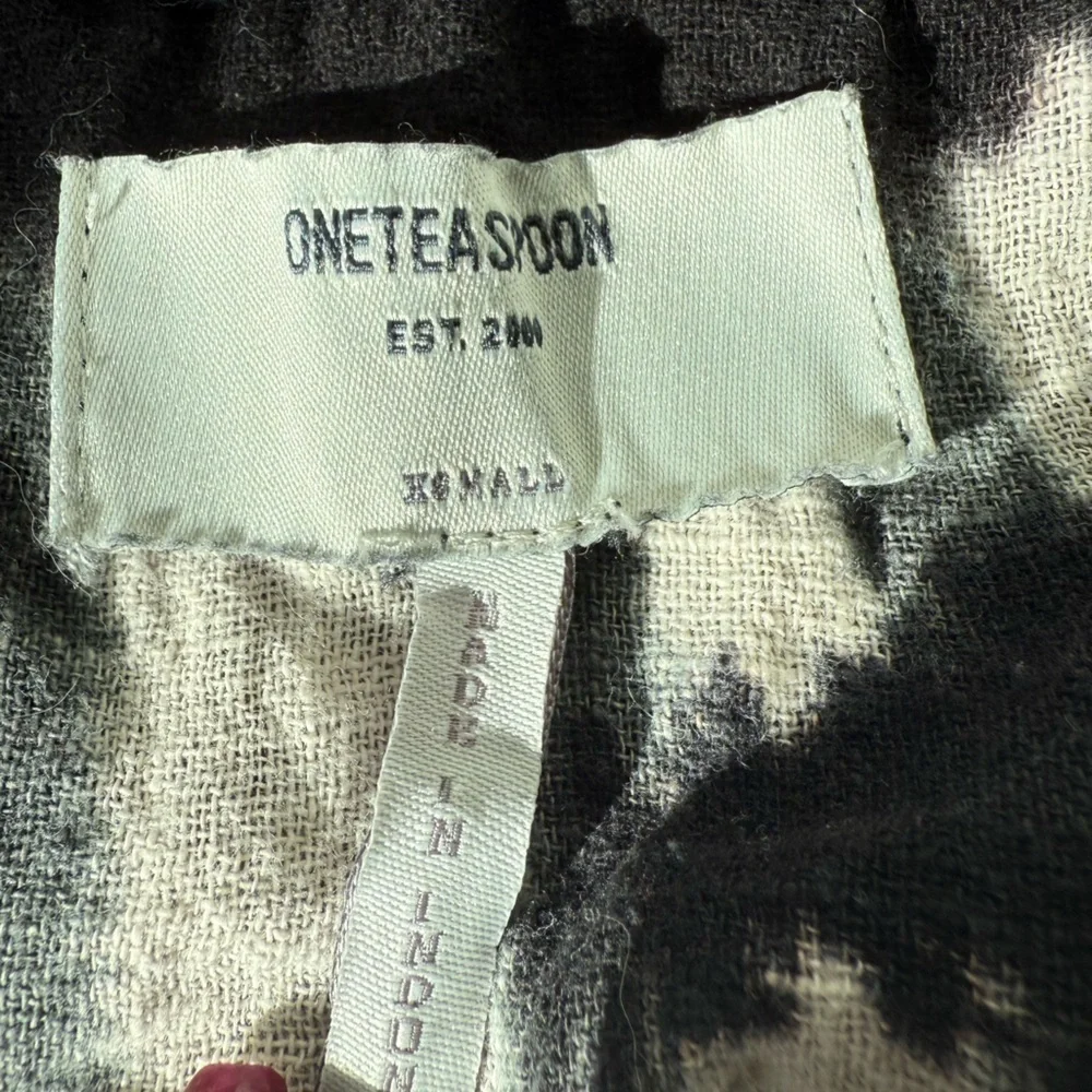 Free People/OneTeaspoon Black & Cream Santarini Peasant Blouse | Size XS - Picture 5 of 6